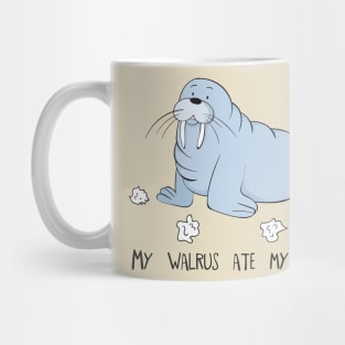 My Walrus Ate My Homework- Cute Funny Walrus Gift Mug